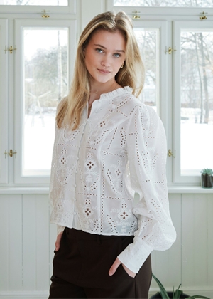 Gilda embroidery bluse White Neo Noir 